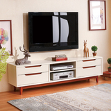 电视柜 简约北欧宜家美式现代大容量抽屉式储物实木地柜电视机柜