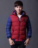 2015年棉衣男潮冬装学生韩版修身型男装大码加厚棉袄青少年外套男