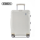正品EBEN拉杆箱PC旅行箱包20寸万向轮登机箱男女行李箱海关锁顺丰