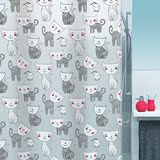 瑞士SPIRELLA猫和老鼠Mizzy卡通浴室帘子PEVA浴帘防水淋浴帘包邮