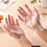 100只装一次性手套 透明PE薄膜医用手套 餐饮清洁化妆美发护理用