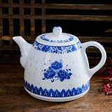 茶壶泡茶壶陶瓷壶景德镇瓷器青花瓷玲珑茶壶老式复古怀旧中国风