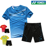 正品YONEX/尤尼克斯羽毛球服套装夏圆领短袖运动服男款透气网球衣