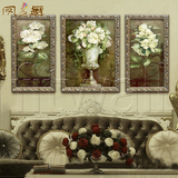 凤之舞手绘油画有框装饰花卉HA154现代简欧家居别墅客厅餐厅玄关