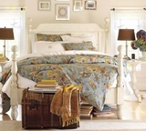 美式乡村实木罗马柱床平板简约床大气型双人床单人床住宅家具床类