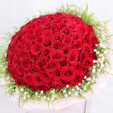 99朵红玫瑰花束杭州鲜花速递生日同城全国北京上海南京广州送花店