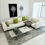 日韩式小户型客厅皮艺沙发 现代简约时尚真皮沙发组合 创意皮沙发