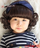 宝宝拍照韩版儿童宝宝帽子头饰女宝宝整头模特假发 婴儿假发帽子