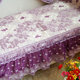 沙发垫布艺欧式四季防滑垫高档组合沙发垫子绗缝沙发巾实木坐垫紫