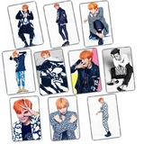 权志龙 GD bigbang G-Dragon 水晶卡贴 一套10张 同款 周边可定做