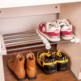 包邮不锈钢伸缩隔板橱柜鞋柜隔层免钉可伸缩隔层置物架鞋架