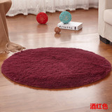 厂家直销丝绒圆形地毯，客厅卧室瑜伽吊篮毯木地板选择，定制包邮