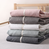 日式简约风纯棉床罩棕垫床笠床单单件良品水洗棉床笠全棉单件床单