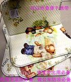 韩国进口小熊可折叠坐垫泰迪熊椅垫方便携带洗澡垫防水保温宝宝垫