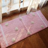 新款植绒蕾丝长条地垫厨房地垫卧室床边毯飘窗毯推拉门阳台垫