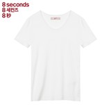 8seconds|8秒女式韩版圆领短袖T恤2016夏装新款基本百搭326242C32