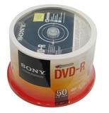 SONY索尼正品 DVD-R 50片桶装 DVD刻录盘 光盘 空白光盘
