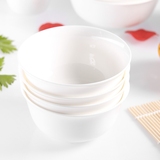 米饭碗骨瓷碗陶瓷碗创意唐山简奥骨瓷餐具特价金钟碗小碗韩式陶碗