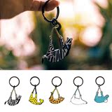 韩国原创动物园汽车钥匙圈可爱卡通动物钥匙扣男女简约创意礼品