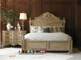 复古 欧式家具美式法式风格家具LOFT风格全松木实木床雕花可定制