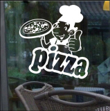 披萨  西餐厅简餐休闲食品咖啡店贴纸店铺橱窗玻璃贴纸装饰墙贴画