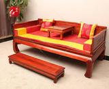 明清仿古实木中式榆木古典中式家具 草龙罗汉床 沙发床