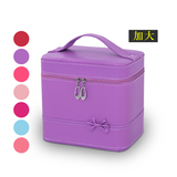 化妆包化妆箱化妆盒大容量化妆品收纳包防水韩国可爱蝴蝶结