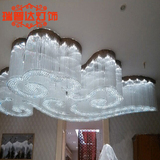 大型工程灯异形水晶灯具定做吊线灯客厅餐厅卧室LED创意楼梯灯具