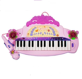 多功能儿童欢乐电子琴女童玩具礼物早教幼儿钢琴带麦克风32琴键
