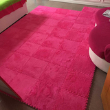 拼接地垫绒面地毯儿童拼图泡沫垫卧室满铺地毯加厚爬行垫拼接绒垫