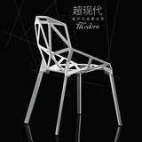 塑料宜家简约椅子创意镂空凳子休闲现代个性家用餐椅靠背电脑座椅