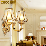 帝歌 欧式壁灯全铜客厅卧室床头灯温馨美式楼梯过道走廊壁灯墙灯