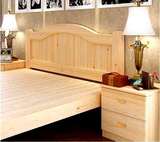木床1.8米双人床1.5实木单人床1.2米松木床儿童床大人床全实