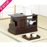 客厅仿古小茶柜简约现代实木质茶水台简易日式茶具茶杯柜子包邮