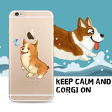柯基犬iphone6/6p手机壳5.5寸日本原创意苹果6p硅胶萌宠物手机壳