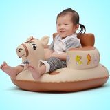 新款婴儿充气沙发宝宝坐椅加大加厚多功能儿童座椅便携6个月餐椅