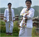 云南白族葫芦丝少数民族服装男成人少数民族舞蹈服演出服男表演服