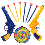 儿童竞技软弹枪带子弹可发射吸盘手枪双枪射击儿童玩具男孩玩具