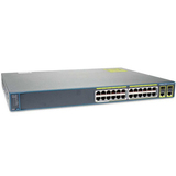 Cisco思科 WS-C2960+24PC-L 24口百兆光纤网管交换机 POE供电