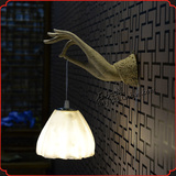 客厅卧室床头书房装饰壁灯 创意个性现代中式茶室装饰品墙上灯具