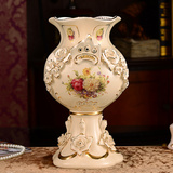 欧式陶瓷花瓶奢华摆件创意客厅电视柜大号落地花插花器装饰工艺品