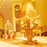创意欧式复古手工大象台灯客厅卧室可调光床头灯婚庆装饰台灯礼物