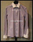 正品专柜代购*男士思莱德selected长袖衬衫商务款含桑蚕丝浅紫
