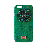 意大利奢侈DG杜嘉班纳彩虹系列蕾丝贴钻iphone6/plus手机壳绿色1