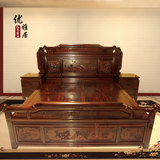 南美酸枝红木家具床全实木储物雕花大床带床头柜1.5米1.8米双人床