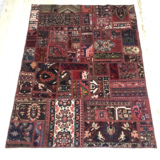 伊朗进口纯手工编织羊毛地毯/客厅卧室餐厅厨房短绒毛做旧复古毯