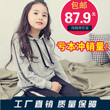 2016韩版春秋女童套装中大童儿童二件套宝宝童装纯色长袖运动套装