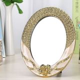 单面镜子 大号台式超高清结婚化妆镜可折叠随身欧式公主梳妆镜子