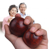 红木实心球酸枝按摩球中老年康复保健球健身球手球健康礼品 包邮