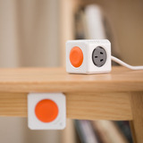 PowerCube阿乐乐可USB充电家庭无线遥控插座智能排插带线模方插座